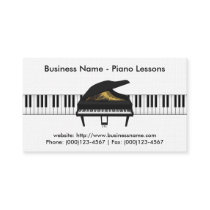 Piano Lessons Business Card: Piano 3D Model