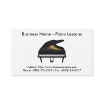 Piano Lessons Business Card: Piano 3D Model