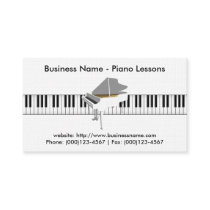 Piano Lessons Business Card: Piano 3D Model