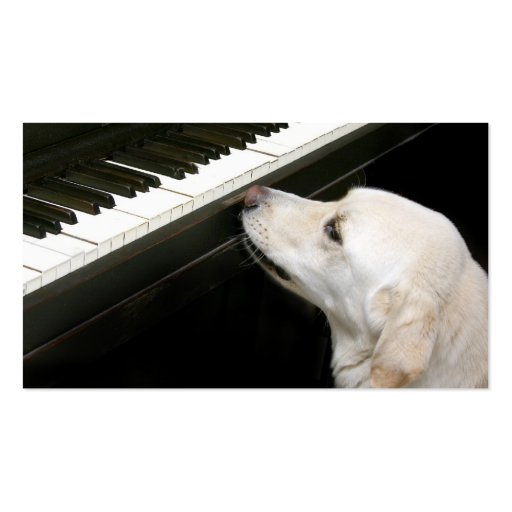 Piano lessons business cards