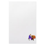 Piano man playing grand piano blue coat stationery