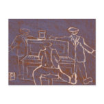 Piano man postcard
