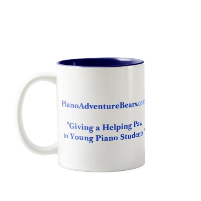 Piano Mug for Kids in Piano Lessons by tallypiano