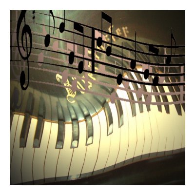 Piano Music Abstract Poster by RottnPittie