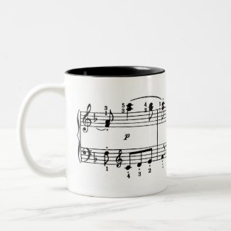 Piano Music Coffee Mug