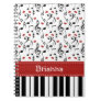 Piano Music Note Spiral Notebook Journal
