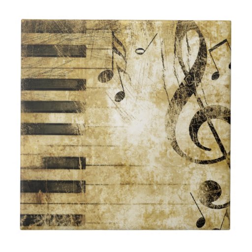 Piano Music Notes Ceramic Tile Zazzle