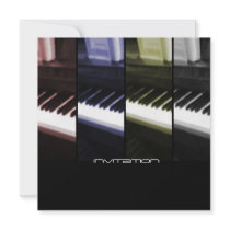 Piano/Music of Life Invitation-Announcement