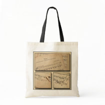 Piano Music Tote Bag