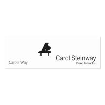 Piano / Musician / Teacher Business Cards