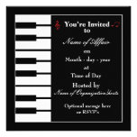 Piano note invitation card