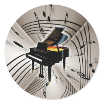 Piano Notes and Staff Stickers