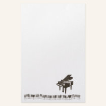 Piano Notes Stationery
