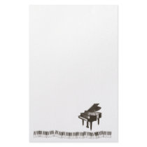Piano Notes Stationery