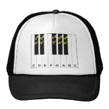 Piano Notes Trucker Hats