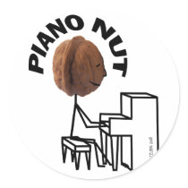 Piano Nut Stickers