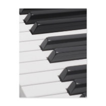 Piano or Organ Keyboard Keys Post Cards