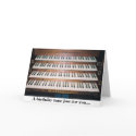 Piano Organ Keyboard Birthday Greeting Card by jesterbryanc Piano Organ Keyboard Birthday Greeting Card