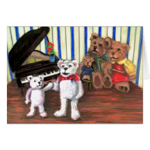 Piano Party Card