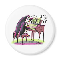 pIaNo pEnGuInS magnets by raycasso pIaNo pEnGuInS magnets