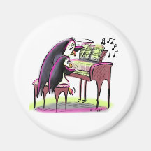 pIaNo pEnGuInS Refrigerator Magnet