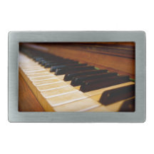 Piano Photo Rectangular Belt Buckles