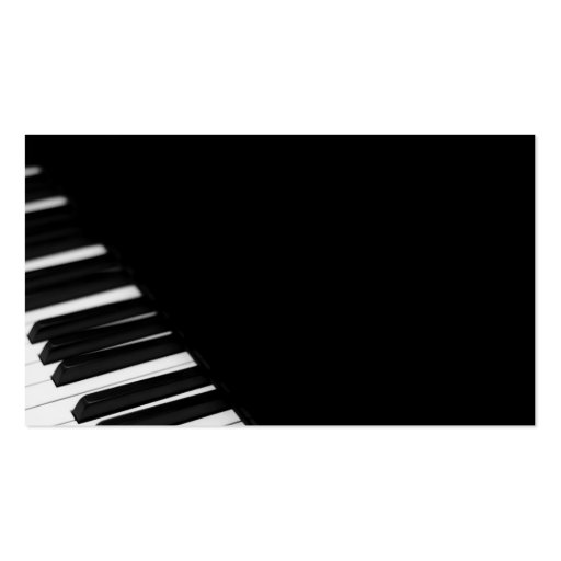 Piano Player/ Piano Tuner Business Card Templates (front side)