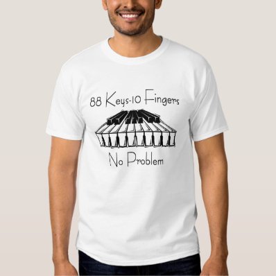 Piano Player T-shirt. Tee Shirt