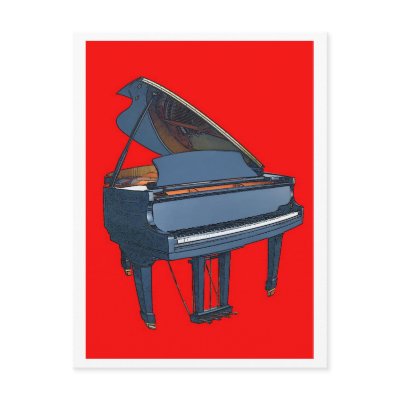 Piano postcards