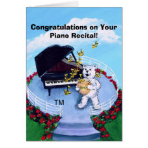 Piano Recital Card