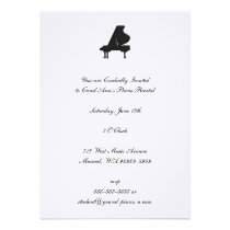 Piano Recital invitations