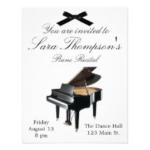 Piano Recital Invitation
