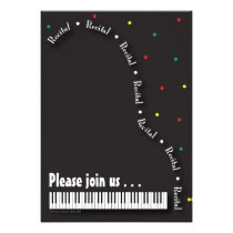 Piano Recital Invitation invitations