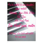 Piano recital invitations