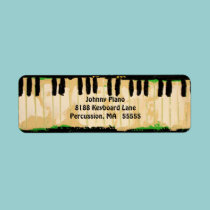 Piano return address labels labels