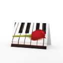 Piano & rose III cards by drmilleranderson Piano & rose III cards