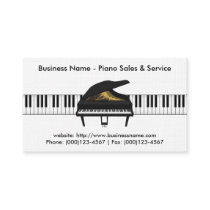 Piano Sales Business Card: Piano 3D Model