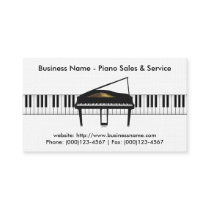 Piano Sales Business Card: Piano 3D Model