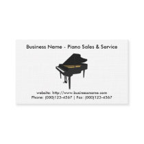 Piano Sales Business Card: Piano 3D Model