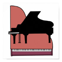 piano silouhette design posters