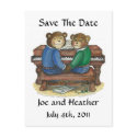 Piano Sweethearts Postcard to Save The Date