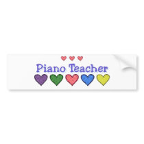 Piano Teacher GH bumper stickers