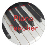 Piano Teacher Party Plates