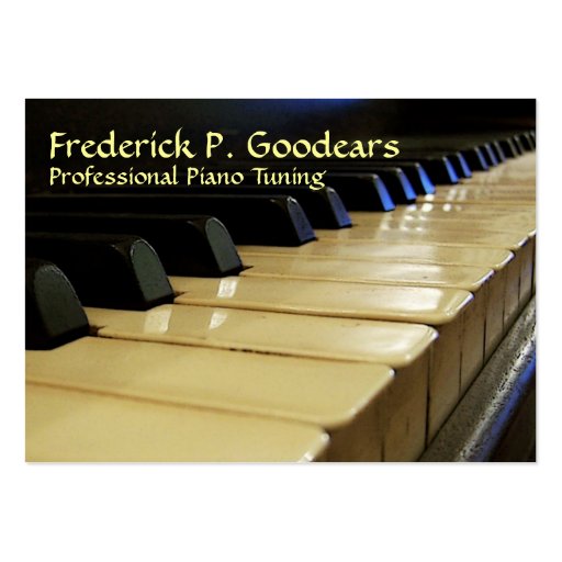 Piano Tuner Business Card