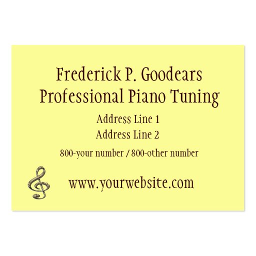 Piano Tuner Business Card (back side)