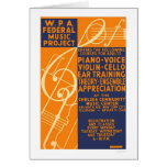 Piano Violin Classes 1939 WPA cards
