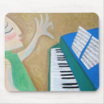 Piano Whale Notes Mouse Pads