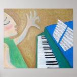 Piano Whale Notes Print