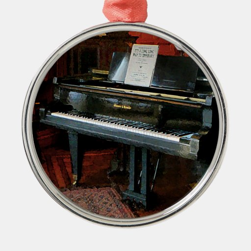 piano with sheet music round metal christmas ornament zazzle piano with sheet music round metal christmas ornament zazzle
