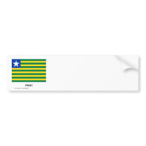 Piauí, Brazil Flag bumper stickers by Vexillophile Piauí, Brazil Flag bumper stickers